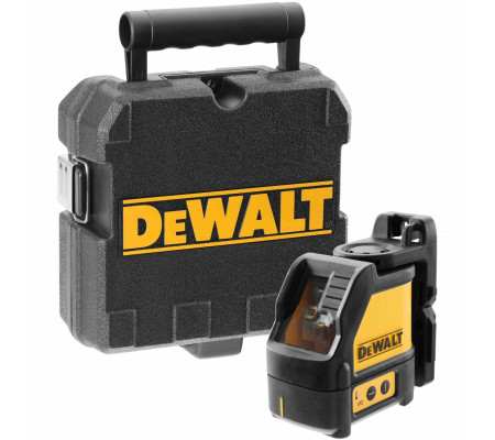 Лазерный нивелир DEWALT DW088K, на батарейках, красный луч, 10 м, в кейсе (DW088K-XJ)
