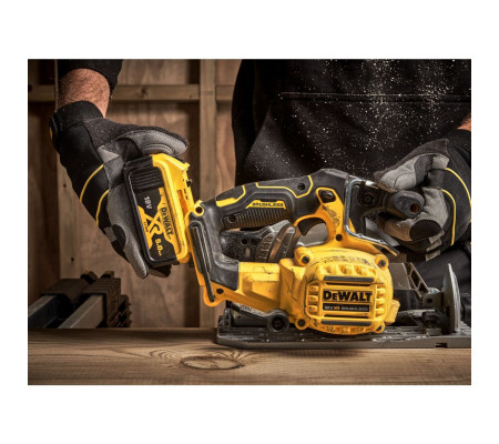 Аккумуляторная дисковая пила DEWALT DCS565P2, 18 В, 165 мм, 4950 об/мин, с 2 АКБ 5 Ач и ЗУ, в кейсе TSTAK