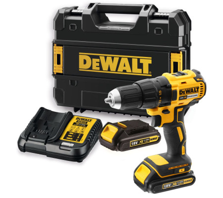 Аккумуляторная дрель-шуруповерт DEWALT DCD777S2T, 18 В, 1750 об/мин, с 2 АКБ 1.5 Ач и ЗУ, в кейсе TSTAK (DCD777S2T-QW)