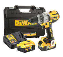 Аккумуляторная дрель-шуруповерт DEWALT DCD991P2, 18 В, 2000 об/мин, с 2 АКБ 5 Ач и ЗУ, в кейсе TSTAK (DCD991P2-QW)