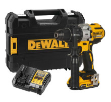 Ударная дрель-шуруповерт DEWALT DCD996D1T, 18 В, 2250 об/мин, 38250 уд/мин, с АКБ 2 Ач и ЗУ, в кейсе TSTAK (DCD996D1NT-XJ)
