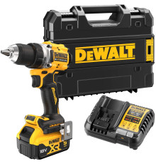Аккумуляторная дрель-шуруповерт DEWALT DCD800P1T, 18 В, 2000 об/мин, с АКБ 5 Ач и ЗУ, в кейсе TSTAK (DCD800P1NT-XJ)