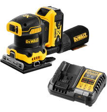 Аккумуляторная плоскошлифовальная машина DEWALT DCW200P1, 18 В, 13500 кол/мин, с АКБ 5 Ач и ЗУ (DCW200P1N-XJ)