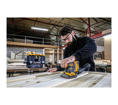 Аккумуляторная плоскошлифовальная машина DEWALT DCW200P1, 18 В, 13500 кол/мин, с АКБ 5 Ач и ЗУ (DCW200P1N-XJ)