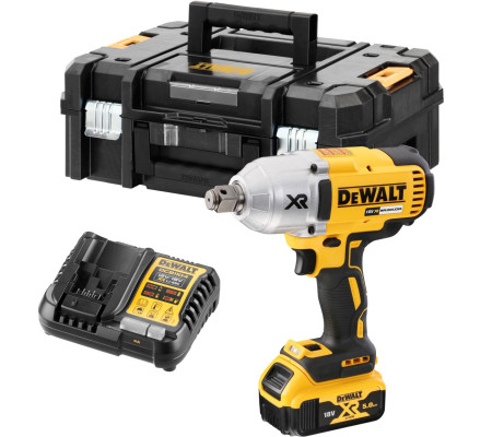 Аккумуляторный гайковерт DEWALT DCF897P1T, 18 В, 950 Нм, 2400 уд/мин, с АКБ 5 Ач и ЗУ, в кейсе TSTAK (DCF897P1NT-XJ)