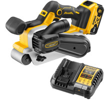 Аккумуляторная ленточная шлифмашина DEWALT DCW220P1, 18 В, 320 м/мин, с АКБ 5 Ач и ЗУ
