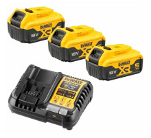 Набор DEWALT DCB1104P3: 3 АКБ DCB184, Li-Ion, 18 В, 5 Ач и зарядное устройство DCB1104, 12/18 В, 4 A (DCB1104P3-QW)