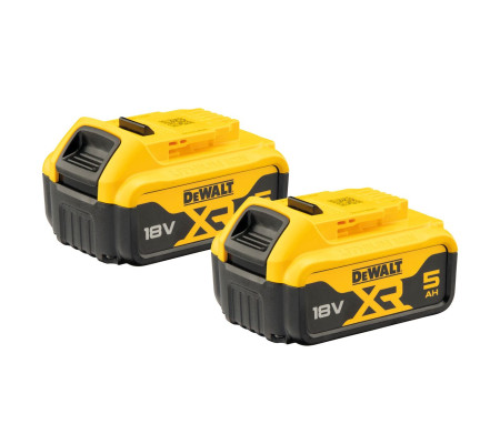 Аккумулятор DEWALT DCB184P2, Li-Ion, 18 В, 5 Ач, 2 шт. (DCB184P2-XJ)