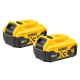 Аккумулятор DEWALT DCB184P2, Li-Ion, 18 В, 5 Ач, 2 шт. (DCB184P2-XJ)