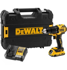 Ударная дрель-шуруповерт DEWALT DCD709D1T, 18 В, 1650 об/мин, 28050 уд/мин, с АКБ 2 Ач и ЗУ, в кейсе TSTAK (DCD709D1NT-QW)