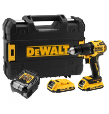 Ударная дрель-шуруповерт DEWALT DCD709D2T, 18 В, 1650 об/мин, 28050 уд/мин, с 2 АКБ 2 Ач и ЗУ, в кейсе TSTAK (DCD709D2T-QW)