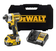 Аккумуляторный шуруповерт DEWALT DCF887P1T, 18 В, 205 Нм, 3800 уд/мин, с АКБ 5 Ач и ЗУ, в кейсе (DCF887P1NT-XJ)