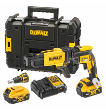 Аккумуляторный ленточный шуруповерт DEWALT DCF620P2K, 18 В, 30 Нм, 4400 об/мин, с 2 АКБ 5 Ач и ЗУ, в кейсе TSTAK (DCF620P2K-QW)