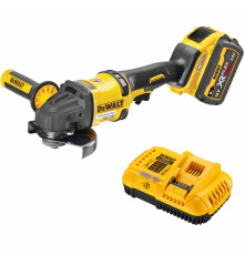 Аккумуляторная угловая шлифмашина DEWALT DCG418Y1, 54 В, 125 мм, 9000 об/мин, с АКБ 2 Ач и ЗУ