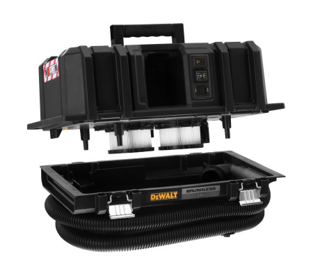 Аккумуляторный строительный пылесос DEWALT DCV586MK, 54 В, 11 л, без АКБ и ЗУ, на тележке TSTAK (DCV586MK-XJ)