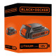 Аккумулятор BLACK+DECKER BL2018, Li-Ion, 18 В, 2 Ач (BL2018-XJ)