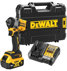Аккумуляторный гайковерт DEWALT DCF922P1T, 18 В, 610 Нм, 3550 уд/мин, с АКБ 5 Ач и ЗУ, в кейсе TSTAK (DCF922P1NT-XJ)