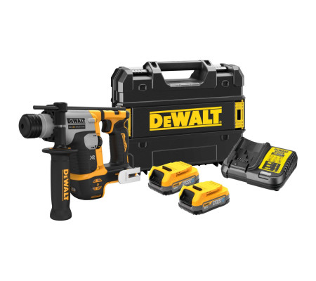 Аккумуляторный перфоратор DEWALT DCH172E2T, 18 В, 1.4 Дж, 4980 уд/мин, с 2 АКБ 1.7 Ач и ЗУ, в кейсе TSTAK (DCH172E2T-QW)