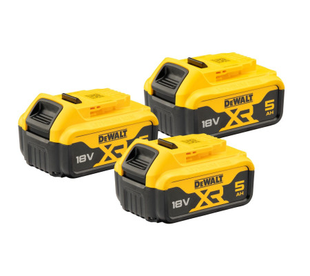 Аккумулятор DEWALT DCB184P3, Li-Ion, 18 В, 5 Ач, 3 шт. (DCB184P3-XJ)