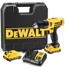 Аккумуляторная дрель-шуруповерт DEWALT DCD710D2, 12 В, 1500 об/мин, с АКБ 2 Ач и ЗУ, в кейсе (DCD710D2-QW)