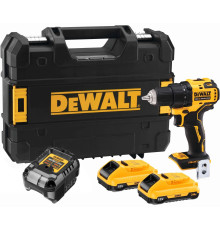 Аккумуляторная дрель-шуруповерт DEWALT DCD708L2T, 18 В, 1650 об/мин, с 2 АКБ 3 Ач и ЗУ, в кейсе TSTAK (DCD708L2T-QW)
