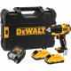 Аккумуляторная дрель-шуруповерт DEWALT DCD708L2T, 18 В, 1650 об/мин, с 2 АКБ 3 Ач и ЗУ, в кейсе TSTAK (DCD708L2T-QW)