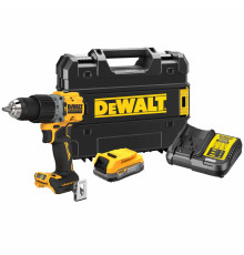 Ударная дрель-шуруповерт DEWALT DCD805E1T, 18 В, 2000 об/мин, 34000 уд/мин, с АКБ 1.7 Ач и ЗУ, в кейсе TSTAK (DCD805E1T-QW)