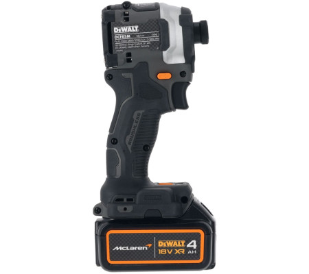 Шуруповерт DEWALT McLaren Limited Edition DCF85MM2T, 18 В, 205 Нм, 3800 уд/мин, с 2 АКБ 4 Ач и ЗУ, в кейсе TSTAK (DCF85MM2T-QW)