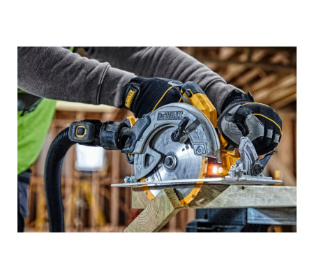 Аккумуляторная дисковая пила DEWALT DCS570P2, 18 В, 184 мм, 5500 об/мин, с 2 АКБ 5 Ач и ЗУ, в кейсе TSTAK (DCS570P2-QW)