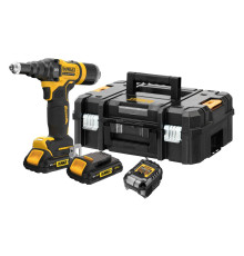 Аккумуляторный заклепочный пистолет DEWALT DCF403D2GT, 18 В, в кейсе TSTAK