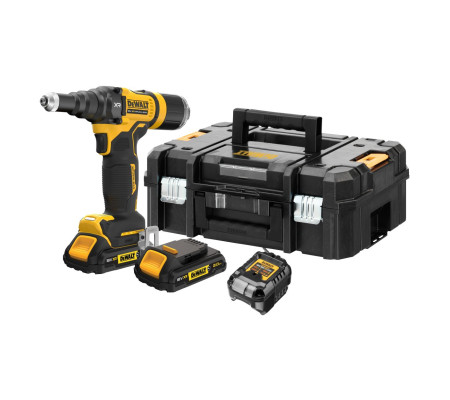 Аккумуляторный заклепочный пистолет DEWALT DCF403D2GT, 18 В, в кейсе TSTAK
