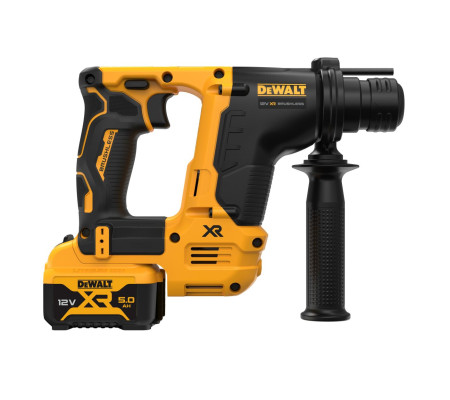 Аккумуляторный перфоратор DEWALT DCH072, 12 В, 1.2 Дж, 4280 уд/мин, с 2 АКБ 5 Ач и ЗУ, в кейсе TSTAK (DCH072P2-QW)