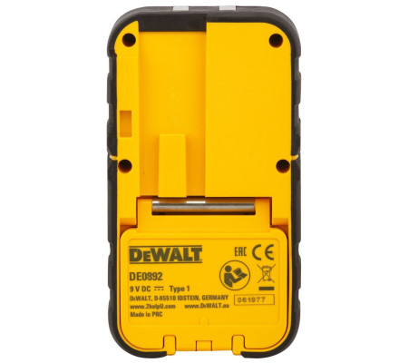 Детектор красного лазерного луча DEWALT DE0892, на батарейках (DE0892-XJ)