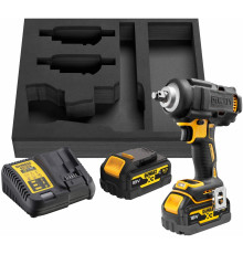 Аккумуляторный гайковерт DEWALT DCF891P2G, 18 В, 1084 Нм, 3250 уд/мин, с 2 АКБ 5 Ач и ЗУ, в чехле (DCF891P2G-QW)