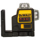 Аккумуляторный лазерный нивелир DEWALT DCE089D1R, 12 В, красный луч, 20 м, с АКБ 2 Ач и ЗУ, в кейсе TSTAK (DCE089D1R-QW)