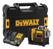 Аккумуляторный лазерный нивелир DEWALT DCE089D1R, 12 В, красный луч, 20 м, с АКБ 2 Ач и ЗУ, в кейсе TSTAK (DCE089D1R-QW)