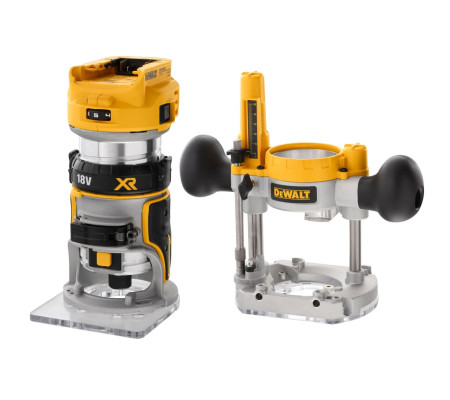 Аккумуляторный вертикальный фрезер DEWALT DCW604NT, 18 В, 25500 об/мин, 55 мм, без АКБ и ЗУ, в кейсе TSTAK (DCW604NT-XJ)