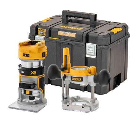 Аккумуляторный вертикальный фрезер DEWALT DCW604NT, 18 В, 25500 об/мин, 55 мм, без АКБ и ЗУ, в кейсе TSTAK (DCW604NT-XJ)