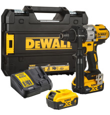 Дрель-шуруповерт DEWALT DCD996M2, 18 В, 2250 об/мин, 38250 уд/мин, с 2 АКБ 4 Ач и ЗУ, в кейсе TSTAK (DCD996M2-QW)