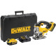 Аккумуляторный лобзик DEWALT DCS331M2, 18 В, 3000 ход/мин, 26 мм, с 2 АКБ 4 Ач и ЗУ, в кейсе (DCS331M2-QW)