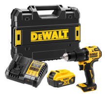 Ударная дрель-шуруповерт DEWALT DCD709P1T, 18 В, 1650 об/мин, 28050 уд/мин, с АКБ 5 Ач и ЗУ, в кейсе TSTAK (DCD709P1NT-XJ)