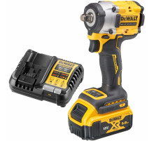 Аккумуляторный гайковерт DEWALT DCF921P1, 18 В, 610 Нм, 3550 уд/мин, с АКБ 5 Ач и ЗУ (DCF921P1N-XJ)