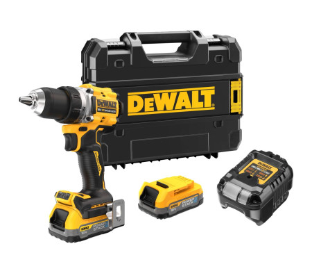 Аккумуляторная дрель-шуруповерт DEWALT DCD800E2T, 18 В, 2000 об/мин, с 2 АКБ 1.7 Ач и ЗУ, в кейсе TSTAK (DCD800E2T-QW)
