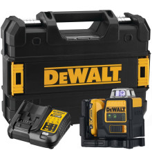 Аккумуляторный лазерный нивелир DEWALT DCE0811D1G, 12 В, зеленый луч, 35 м, с АКБ 2 Ач и ЗУ, в кейсе TSTAK (DCE0811D1G-QW)