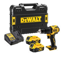 Ударная дрель-шуруповерт DEWALT DCD709P2T, 18 В, 1650 об/мин, 28050 уд/мин, с 2 АКБ 5 Ач и ЗУ, в кейсе TSTAK (DCD709P2T-QW)