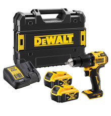 Ударная дрель-шуруповерт DEWALT DCD709P2T, 18 В, 1650 об/мин, 28050 уд/мин, с 2 АКБ 5 Ач и ЗУ, в кейсе TSTAK (DCD709P2T-QW)
