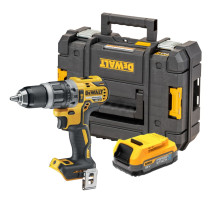 Ударная дрель-шуруповерт DEWALT DCD796E1T, 18 В, 2000 об/мин, 34000 уд/мин, с АКБ 1.7 Ач, в кейсе TSTAK (DCD796E1T-QW)