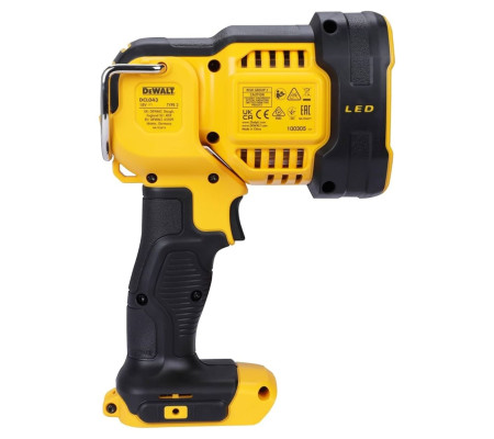 Аккумуляторный фонарь DEWALT DCL043, 18 В, 1000 лм, без АКБ и ЗУ (DCL043-XJ)
