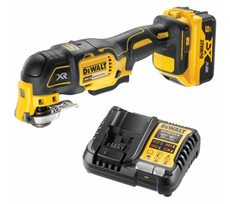 Аккумуляторный реноватор DEWALT DCS355P1, 18 В, 20000 кол/мин, с АКБ 5 Ач и ЗУ (DCS355P1N-XJ)