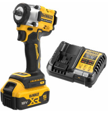 Аккумуляторный гайковерт DEWALT DCF923P1, 18 В, 610 Нм, 3550 уд/мин, с АКБ 5 Ач и ЗУ (DCF923P1N-XJ)